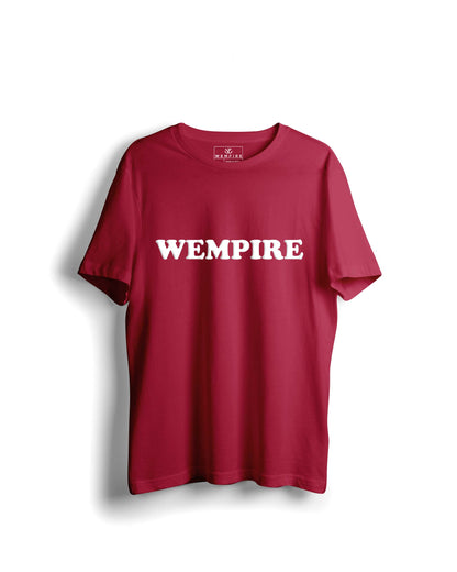 'Royal Wempire Drift' Carmine Red Oversized tee